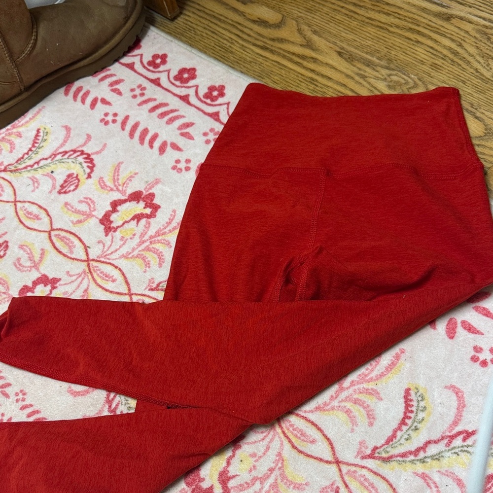 Beyond Yoga Red Leggings
